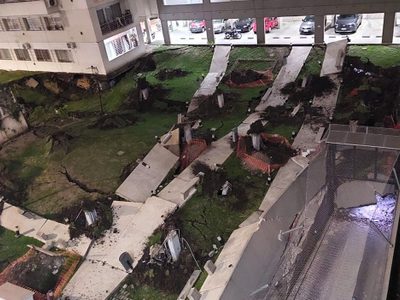 Hubo un derrumbe en un complejo de viviendas en Parque Patricios