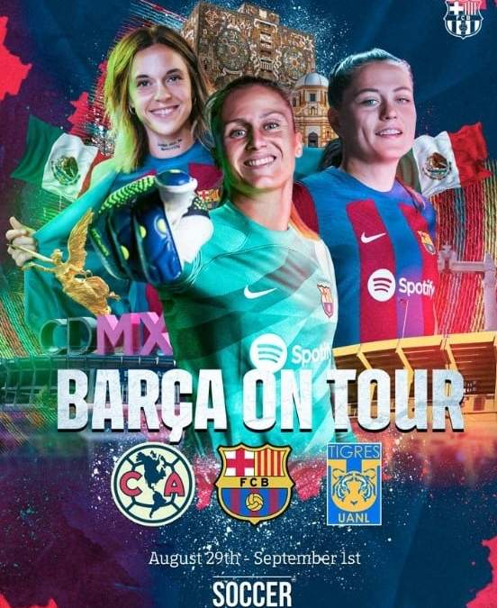 La imagen de la gira del Barcelona Femenil por México