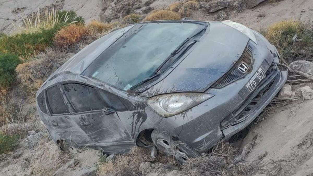 Accidente sobre la ruta 40. Fuente: (Twitter)