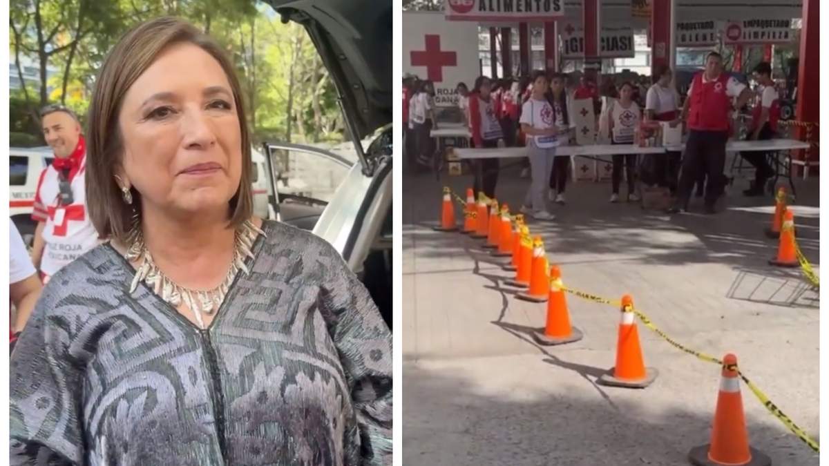 Xóchitl Gálvez en la Cruz Roja Mexicana