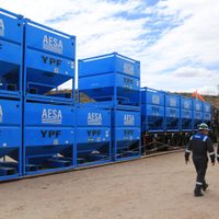 Petroleros realiza un paro en la planta de arena de YPF