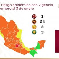Así quedó el semáforo de riesgo epidémico para fin de año