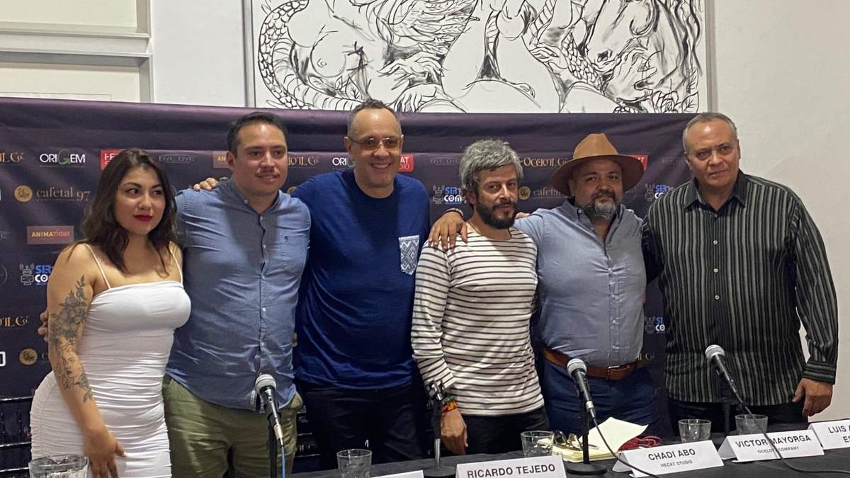 Película La Marca del Jaguar, el realizador tapatío Víctor Mayorga y sus socios