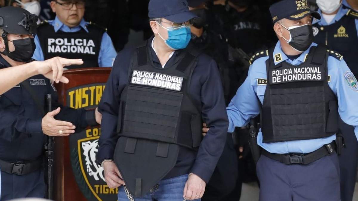 El expresidente Juan Orlando Hernández