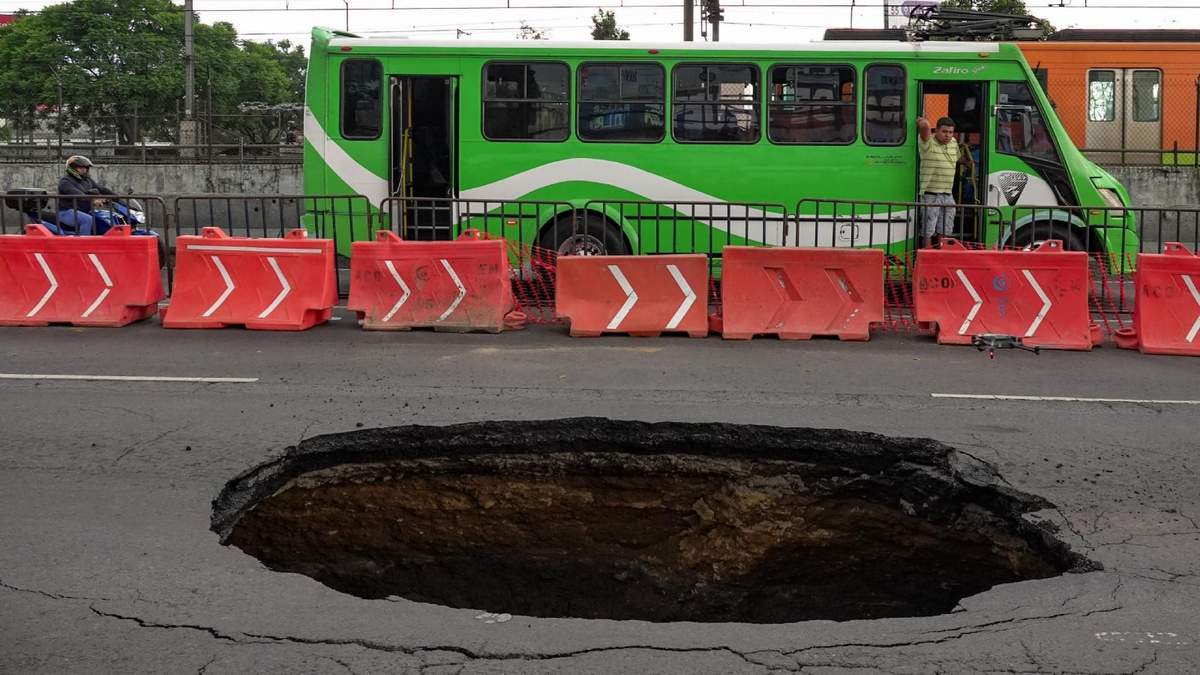 Un socavón en la CDMX