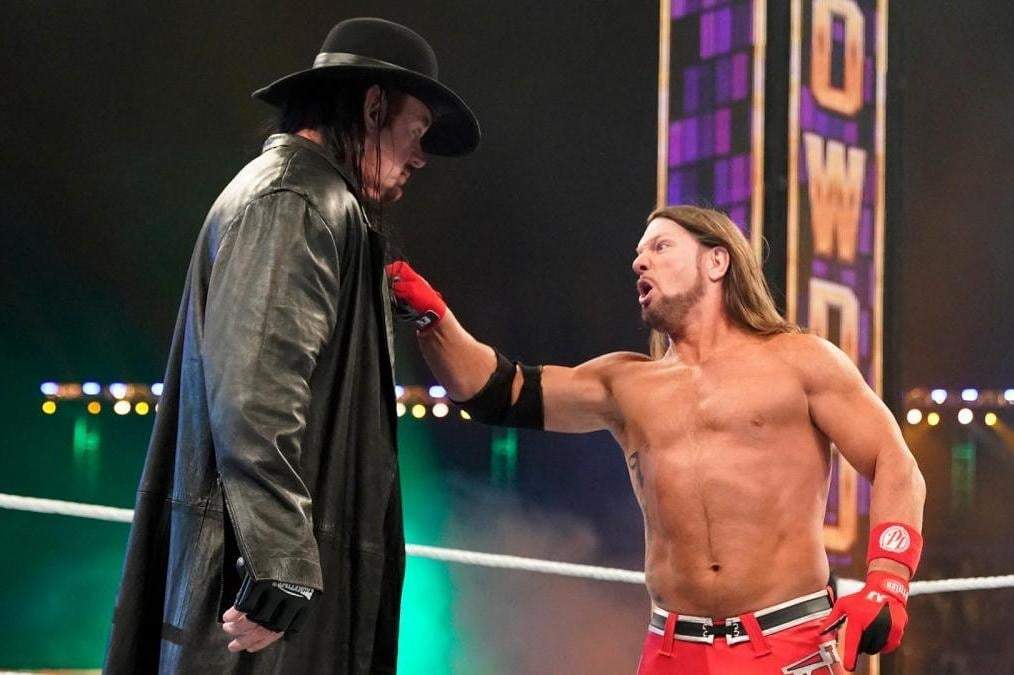 Undertaker y A.J. Styles. Fuente: (Instagram).
