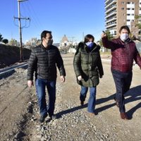 El intendente Mariano Gaido recorrió las obras viales del Acceso Norte de la ciudad