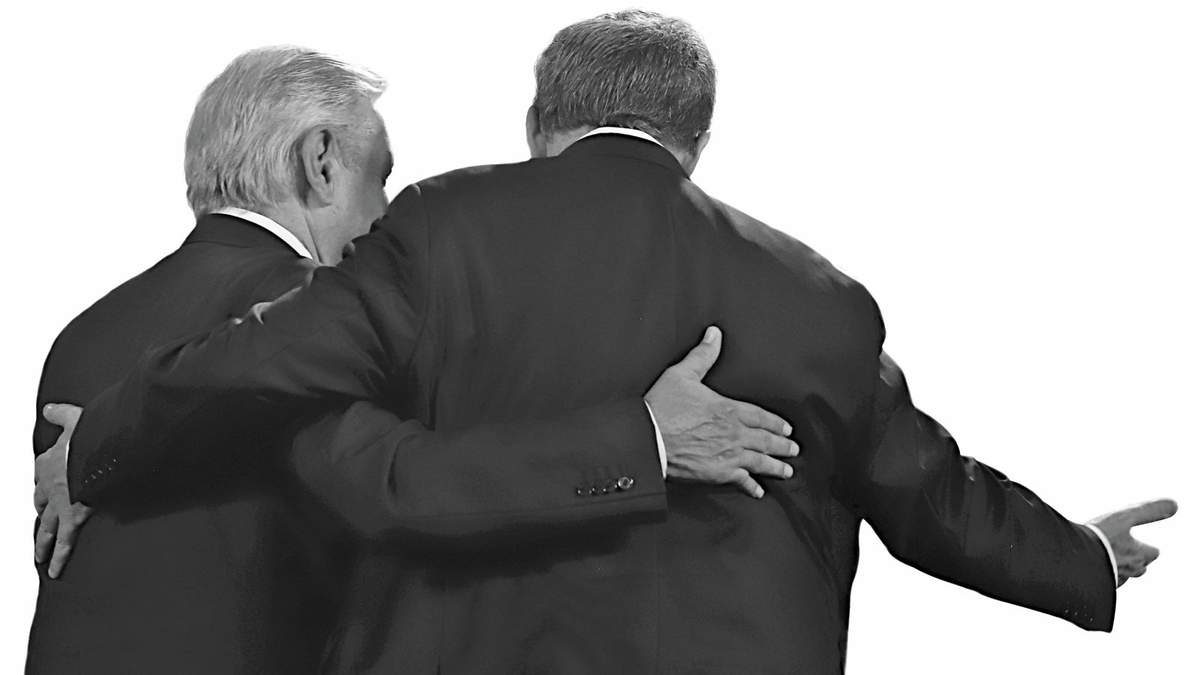 López Obrador y Scherer Ibarra