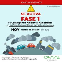 En menos de 20 días, activan por tercera vez, Fase 1 de contingencia ambiental en el Valle de México (video)