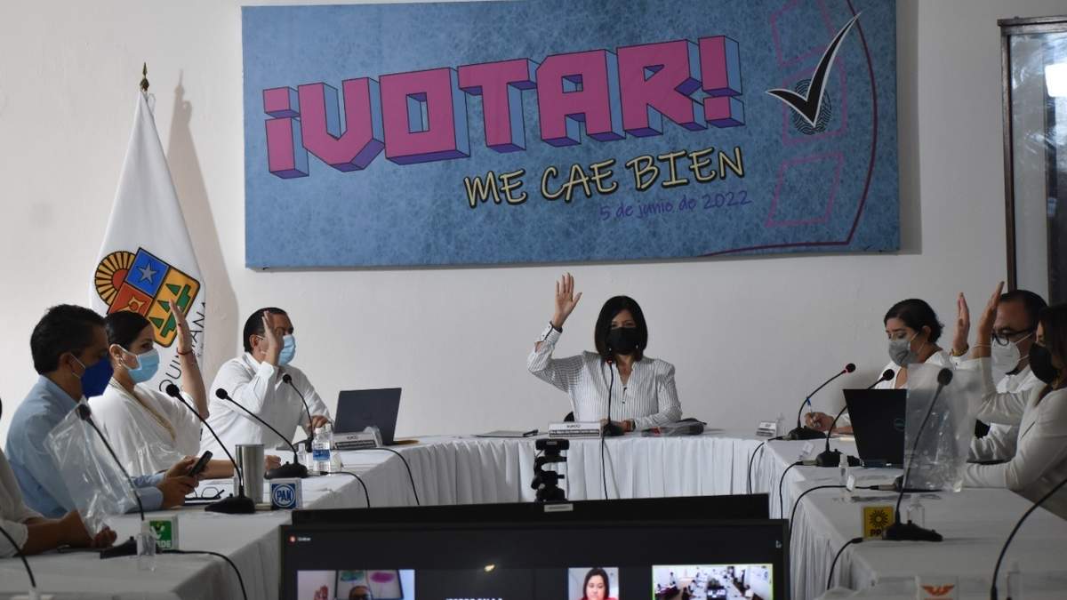Sesión del Instituto Electoral de Quintana Roo (Ieqroo)