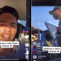 Julio César Chávez Jr., es detenido bajo la sospecha de posesión de arma