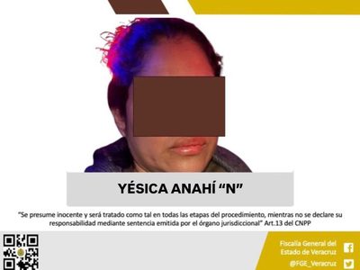 Dan prisión preventiva a Yésica Anahí “N”, acusada del secuestro de seis colombianas en Veracruz