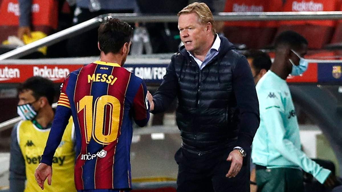 Messi y Koeman. Fuente: (Instagram)