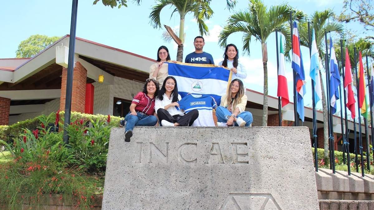 Estudiantes del plantel nicaragüense