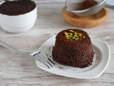 Tortita dulce sin harinas refinadas y azúcar, hacela en microondas en menos de 5 minutos