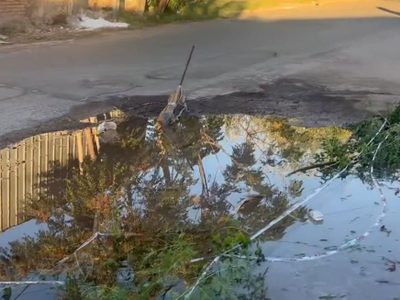Una persistente pérdida de agua afecta a Guaymallén