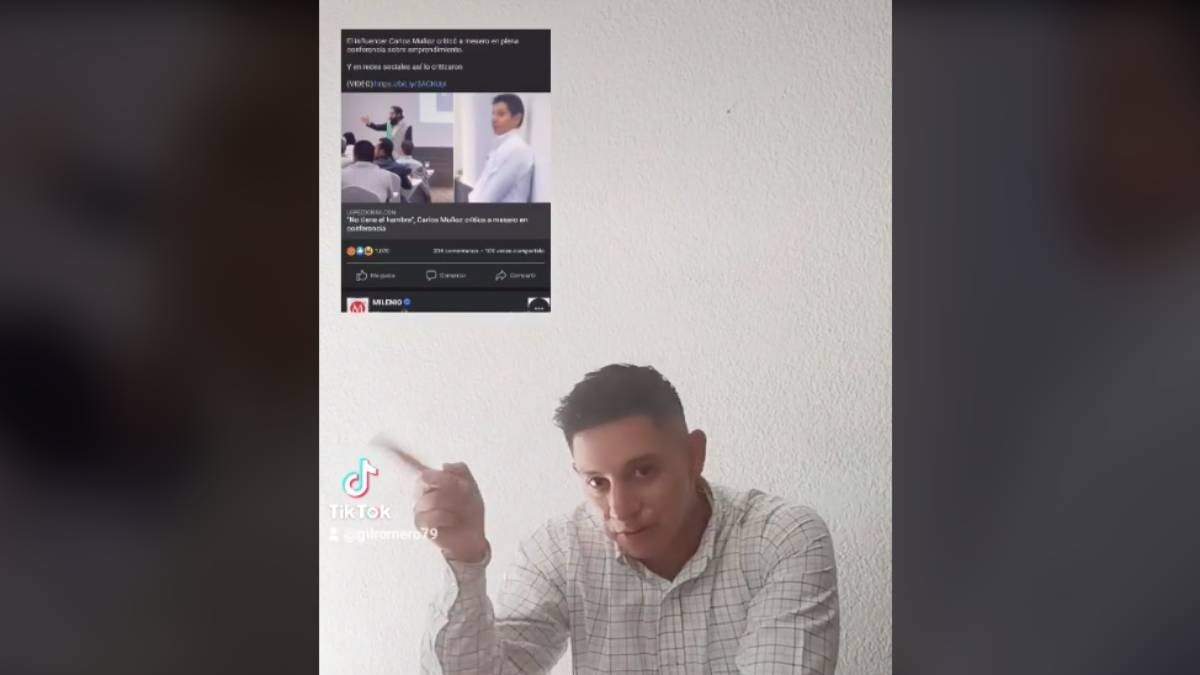 El video que publicó el mesero