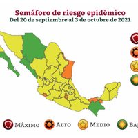 Así quedó el semáforo del 20 de septiembre al 3 de octubre: el país se pinta de amarillo