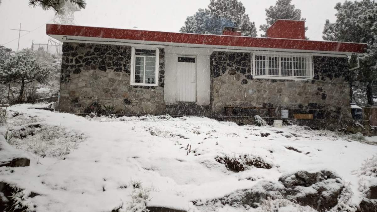 La nevada del domingo en el Ajusco