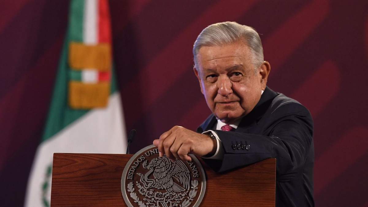 El presidente durante la conferencia matutina