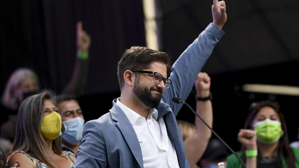 El candidato a la presidencia de Chile, Gabriel Boric. Fuente: (Twitter)