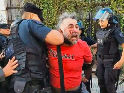 Tensión en el Congreso: la Policía Federal golpeó y detuvo a un camarógrafo de A24