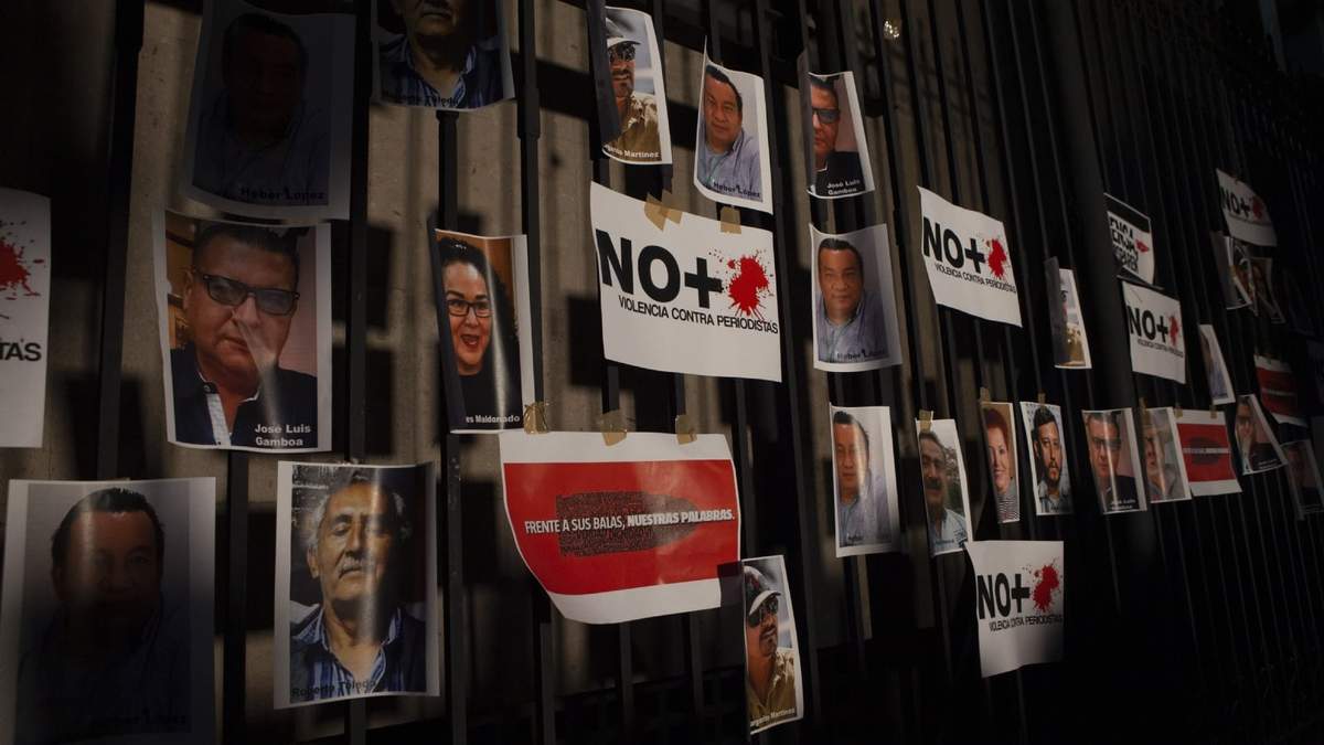 Marcha de 2022 para exigir justicia por la muerte de periodistas en México