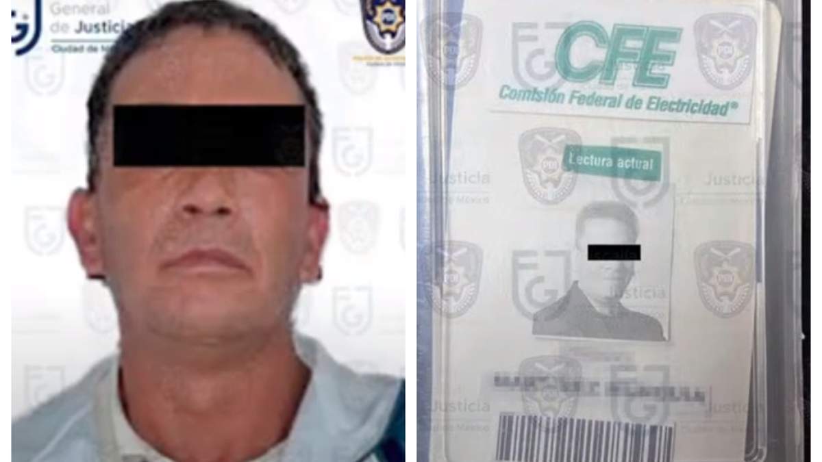 Mauricio "N" y la credencial falsa de la CFE que usaba para engañar a sus víctimas