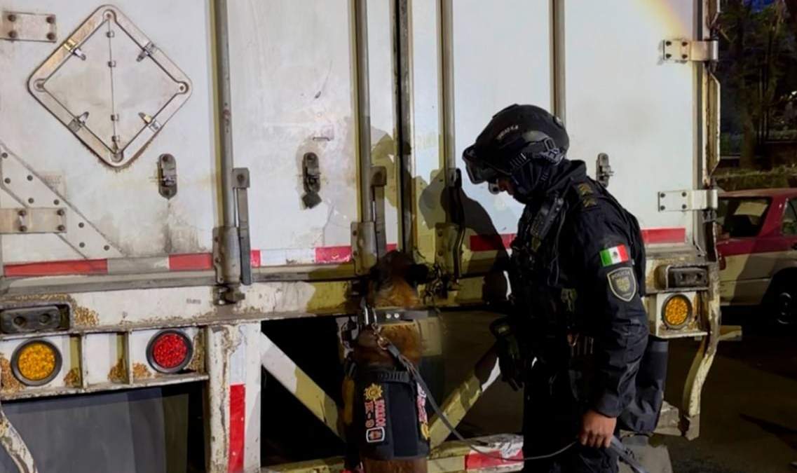 Tractocamión detenido