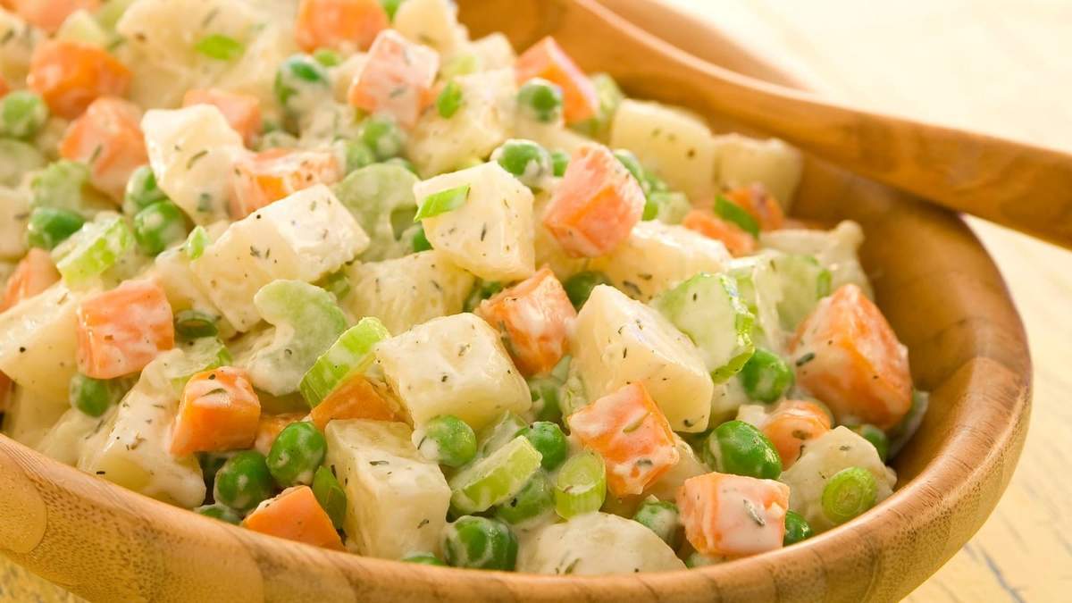 Ensalada jardinera. Fuente: (Twitter)