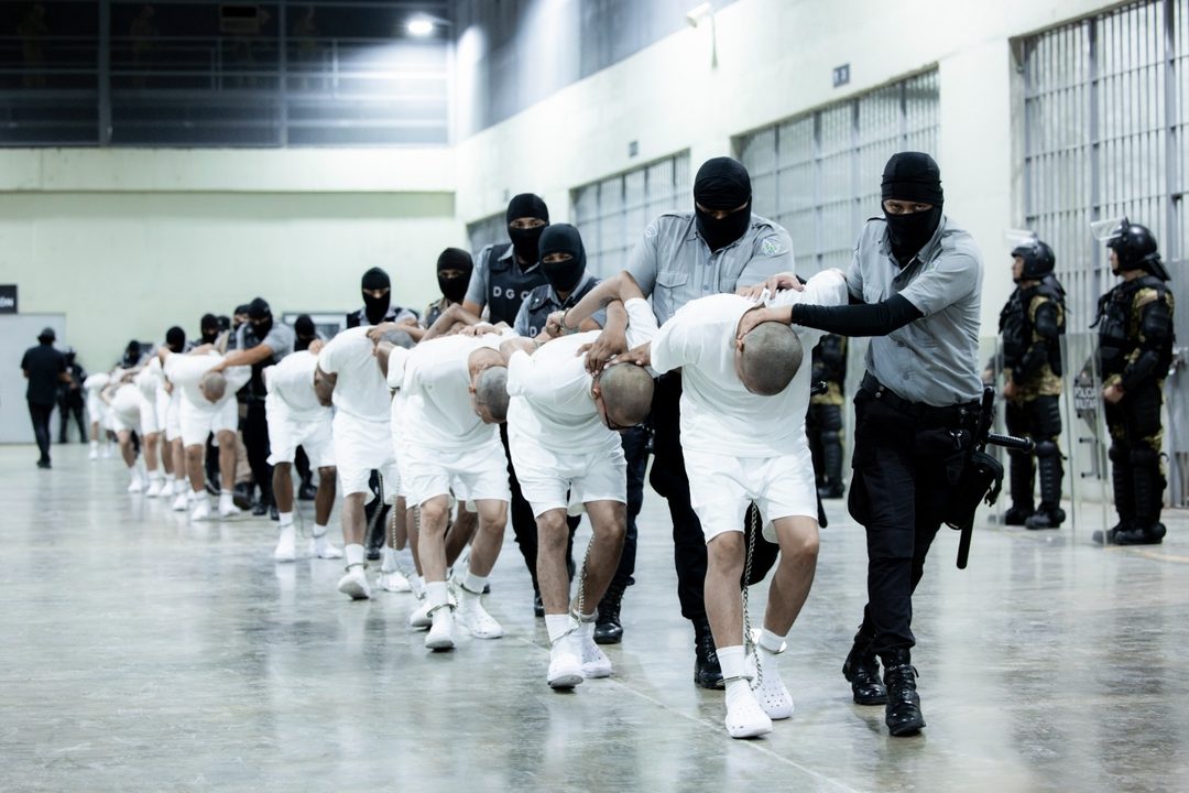 Cárcel Bukele Foto Oficina de prensa de la presidencia de El Salvador vi´a AP