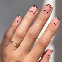 Nail art: imperdibles diseños en color rosa y negro para lucir superchic