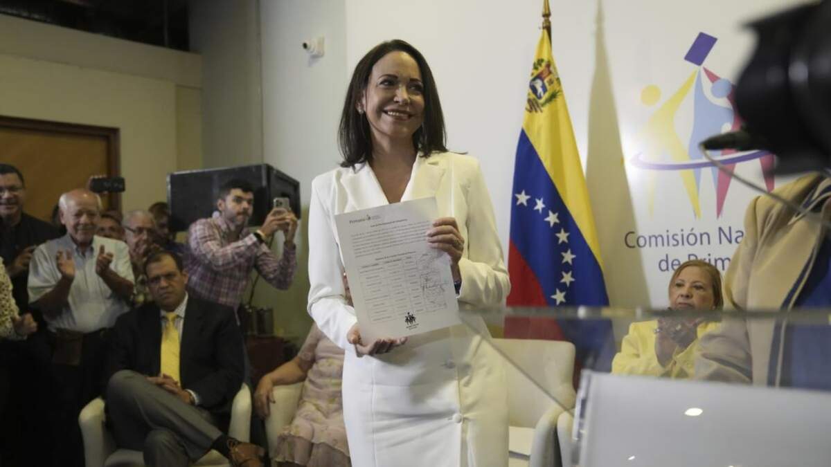 María Corina Machado, ganadora de las primarias de la oposición en Venezuela