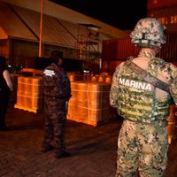 Aseguran en Manzanillo 18 toneladas de precursor químico proveniente de China