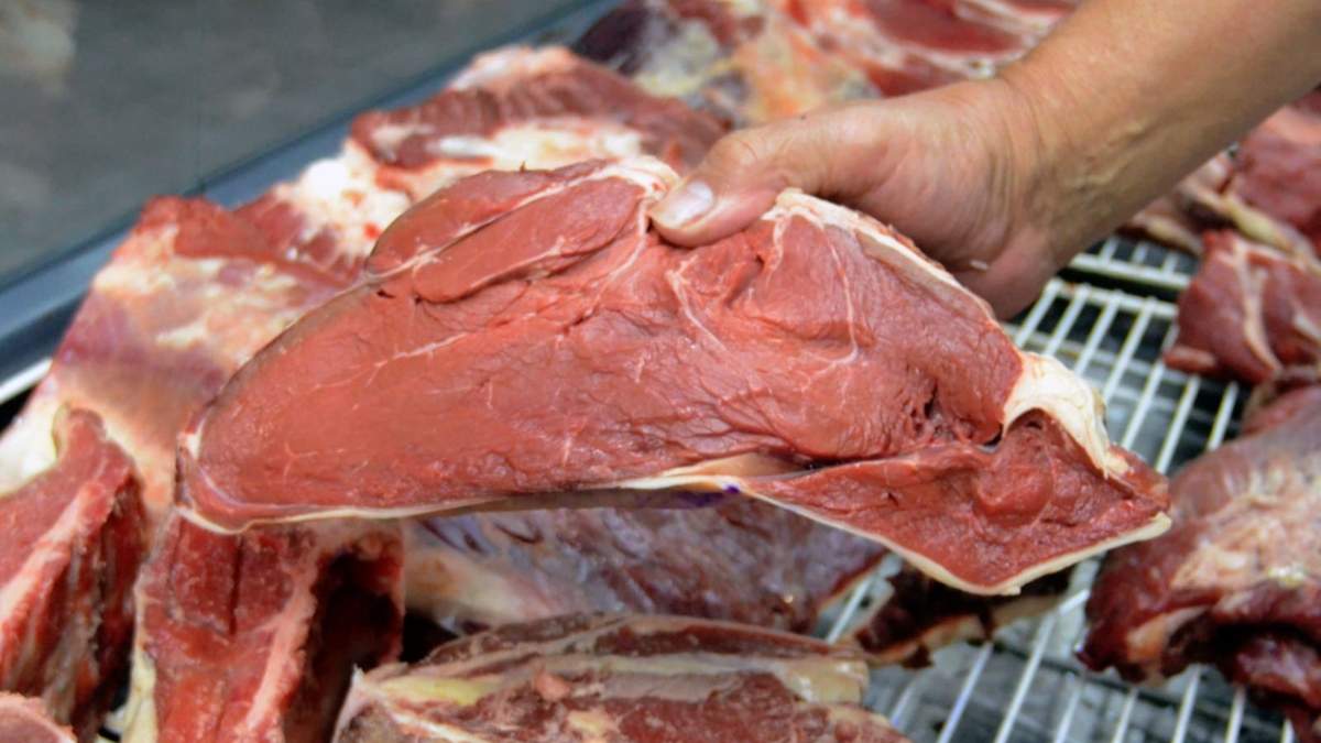 Corte de carne vacuna. Fuente: (Twitter)