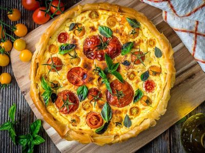 Tarta rústica caprese: ponete la 10 y hacé esta receta con una masa única y un sabor inigualable