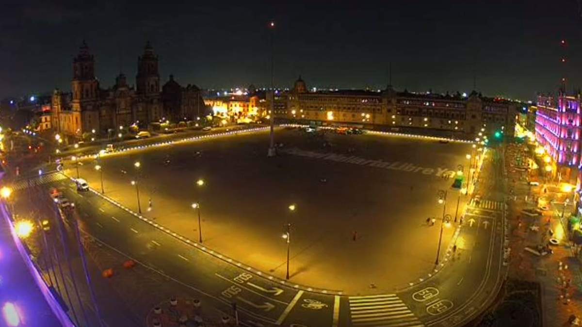 El Zócalo, sin manifestantes tras casi medio año