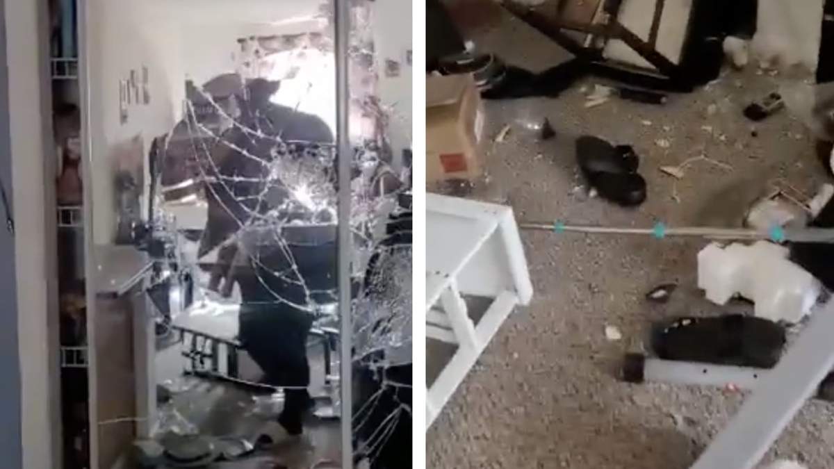 Las imágenes de los destrozos