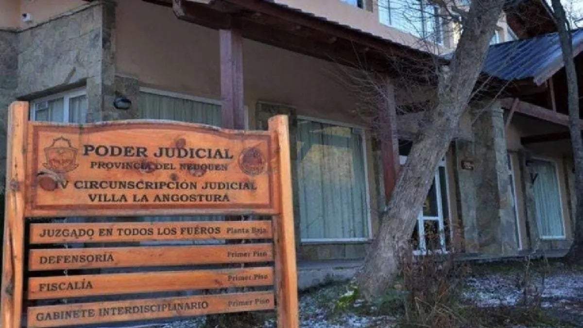 Oficinas del Poder Judicial en Villa La Angostura. Fuente: (Facebook)