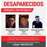 Familiares implican a policías en desaparición de tres italianos en Jalisco