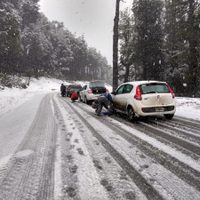 Se mantiene la alerta amarilla por nevadas en toda la provincia: rutas transitables con precaución