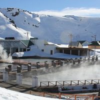 Copahue: llegaron las primeras nevadas