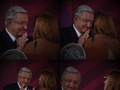 Este fue el momento en que AMLO "rechazó" el abrazo de Tatiana Clouthier