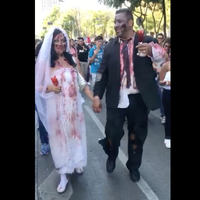 Invasión zombie en la CDMX (Videos)