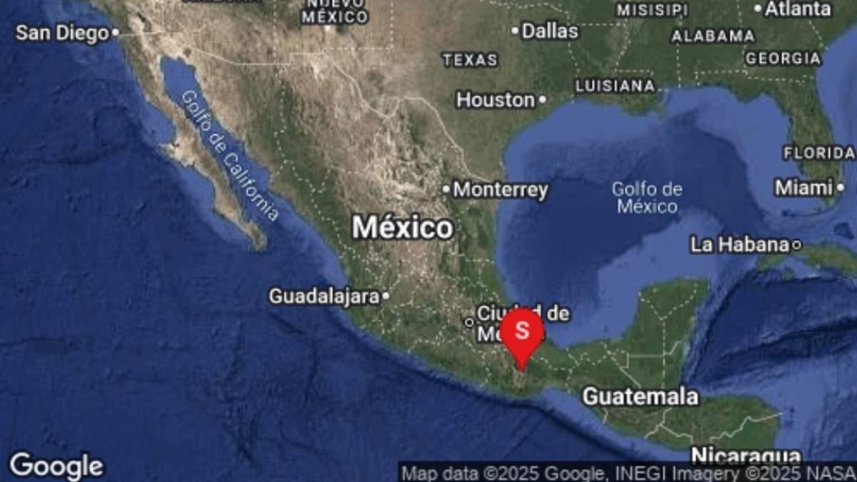 El epicentro del sismo