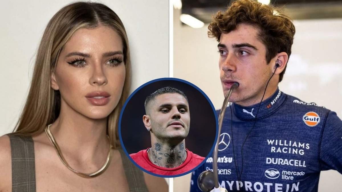 Eugenia Suárez, Franco Colapinto y Mauro Icardi. Fuente: (X)