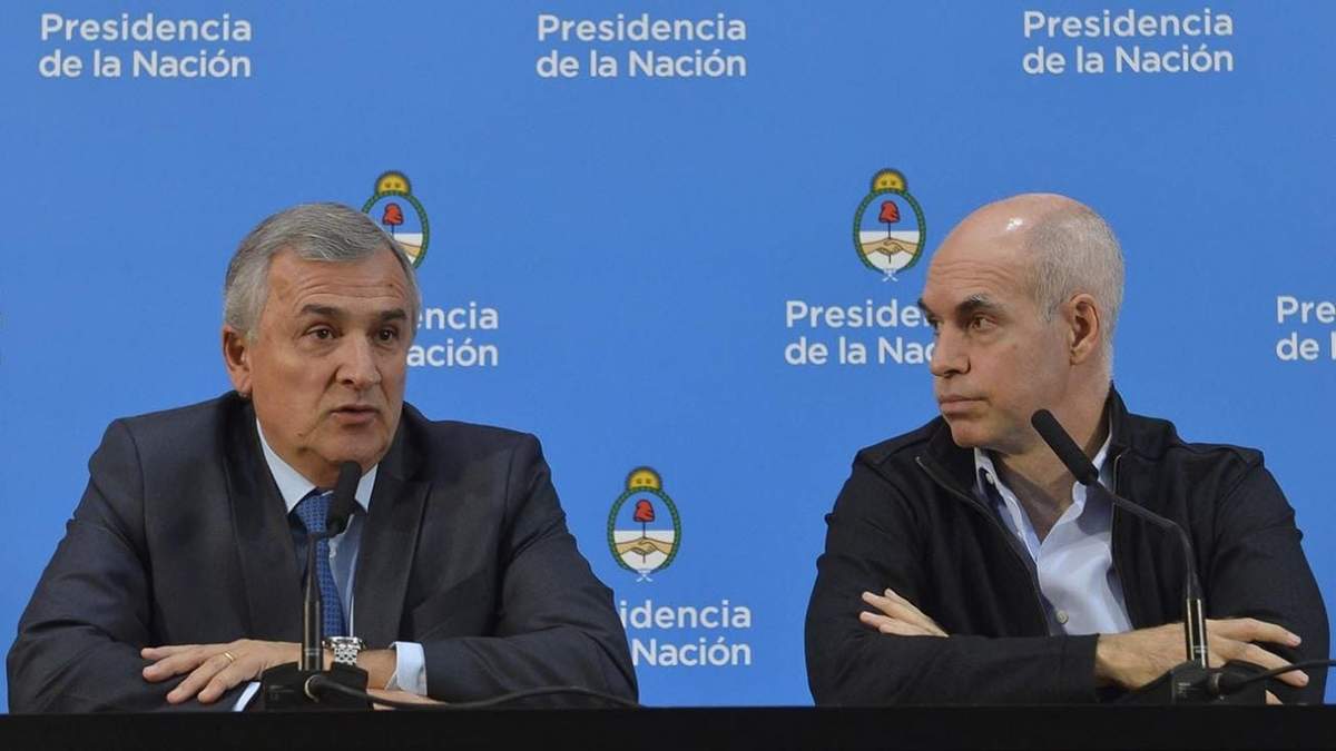 Gerardo Morales y Horacio Rodríguez Larreta. Fuente: (Twitter)
