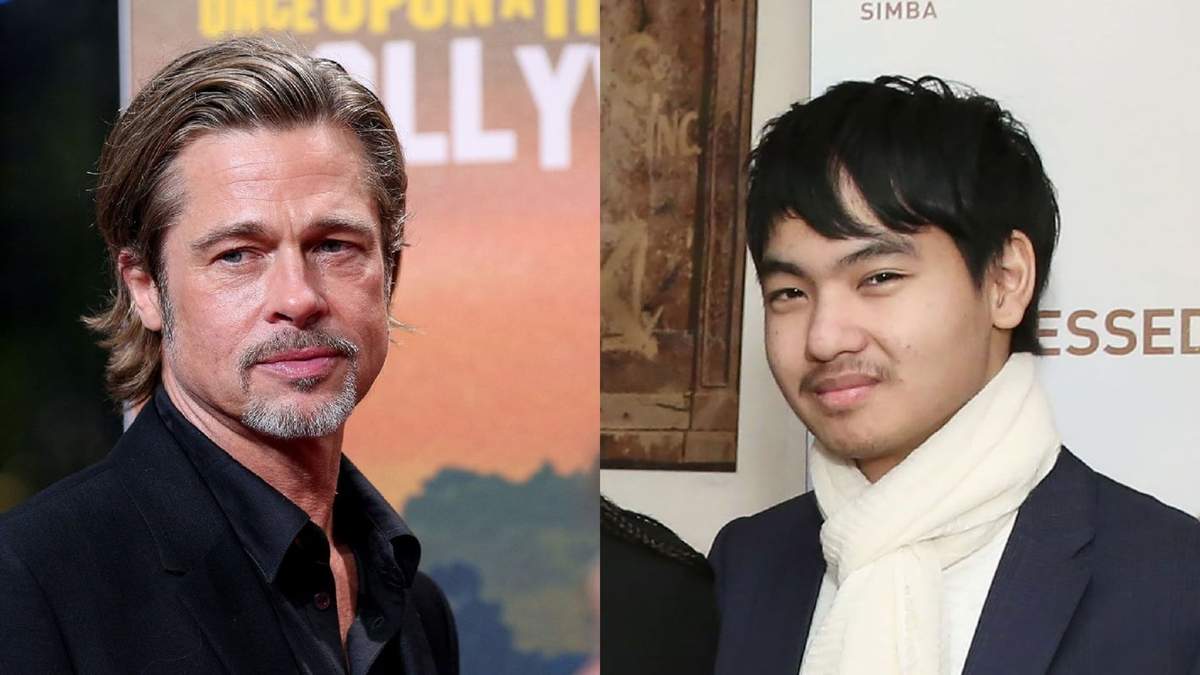 Brad Pitt y su hijo, Maddox. Fuente: (Instagram)