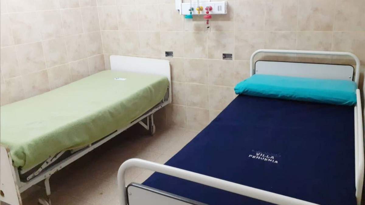 El Centro de Salud de Pehuenia suma más camas para una mejor atención de los pacientes. Fuente: (Twitter).