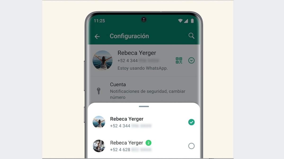 Más de una cuenta de la aplicación de mensajería